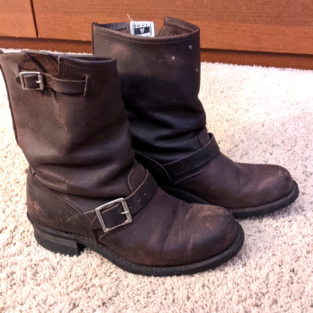Frye Brown 12R harness boot